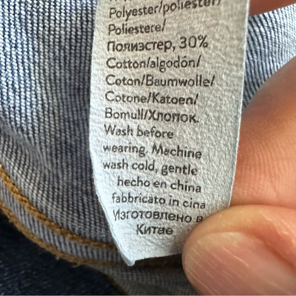 SPANX Jeans Size‎ XL Blue Pull On Denim Skinny Jeans Stretchy Compression - Picture 9 of 11